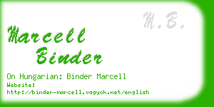 marcell binder business card